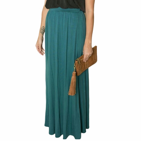 Amelia James Dresses & Skirts - Amelia James Teal Mesa Maxi Skirt Size 3XL - NWT